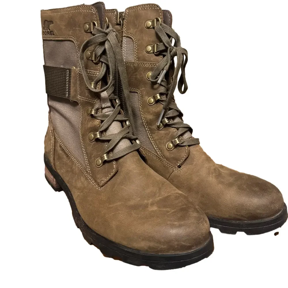 SOREL Women's Emelie™ Leather Brown Conquest Boot 9.5